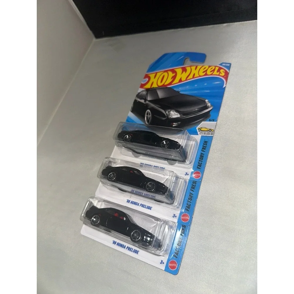 Hot Wheels 98‎ Honda Prelude Black Factory Fresh Lot of 3 Diecast Cars 138/250